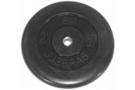 Диск для штанги обрезиненный MB Barbell (металлическая втулка) 15 кг / диаметр 51 мм