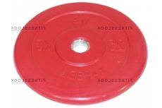 Диск для штанги MB Barbell красный - 30 мм - 25 кг