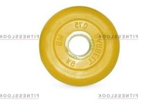 Диск для штанги MB Barbell желтый - 30 мм - 0.75 кг